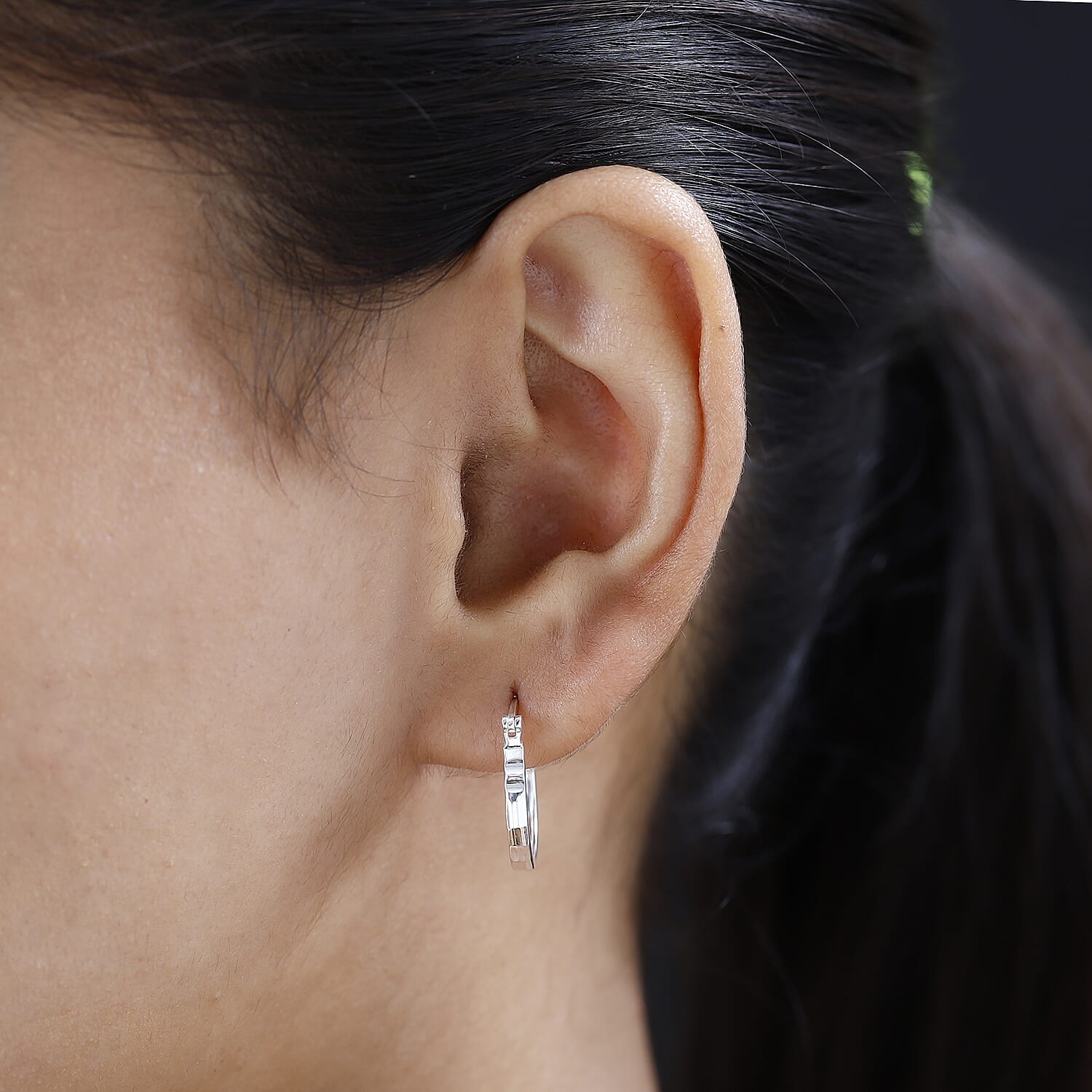 Closeout-Sterling Silver Full Hoop Earrings