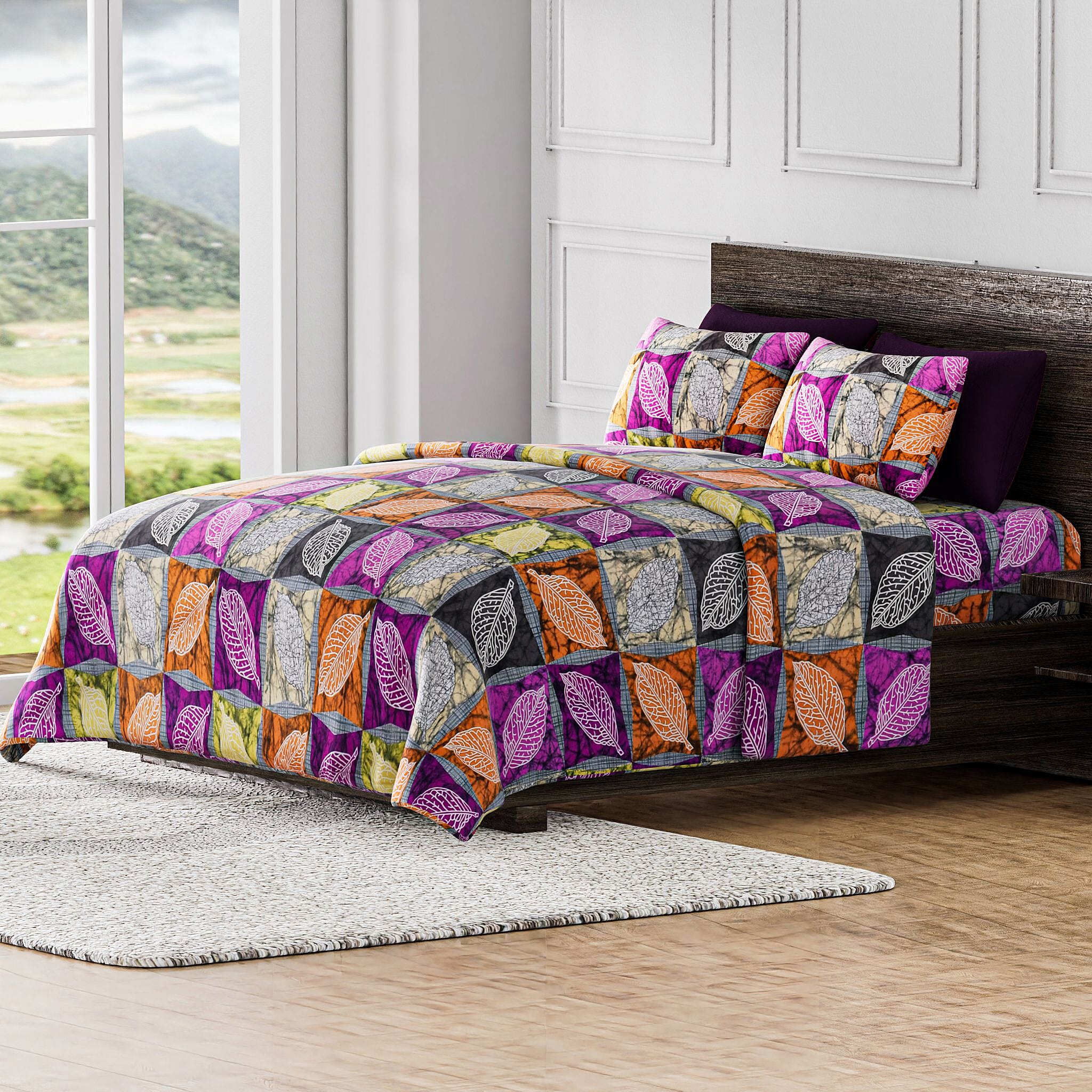 Cotton Solid Sheet (Size 200x1 cm) - Blue & Blue