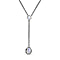 Moon Glow Stone Necklace (Size - 20) in Platinum Overlay Sterling Silver 2.17 Ct.