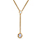 Moon Glow Stone Necklace (Size - 20) in 18K Yellow Gold Vermeil Plated Sterling Silver 2.17 Ct.