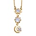 Moon Glow Stone Necklace (Size - 20) in 18K Yellow Gold Vermeil Plated Sterling Silver 1.84 Ct.