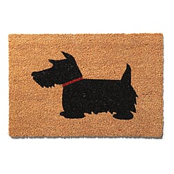 Coir Dog Rug and Door Mat - Brown and Black