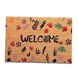 Coir Dog Rug and Door Mat - Brown and Black