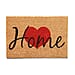 Coir Hello Printed Rug and Door Mat - Brown and Black