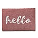 Coir Hello Printed Rug and Door Mat - Brown and Black