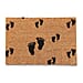 Coir Hello Printed Rug and Door Mat - Brown and Black