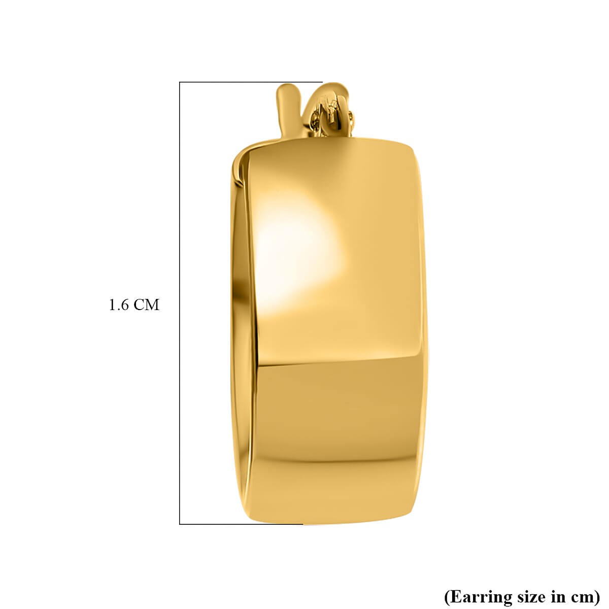 9K Yellow Gold Double Dome Hoop Earrings