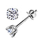NY Closeout - Certified & Appraised 14K White Gold Diamond (I1-G/H) Earrings 0.95 Ct.