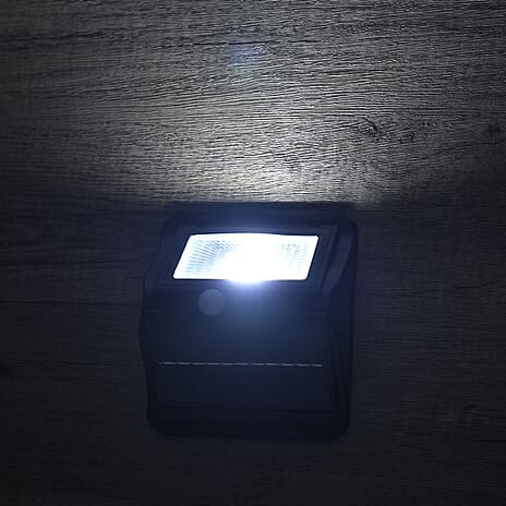 Solar Lamp with Sensor for Outdoor Use with (Battery 3000mAH Inc.) - Black