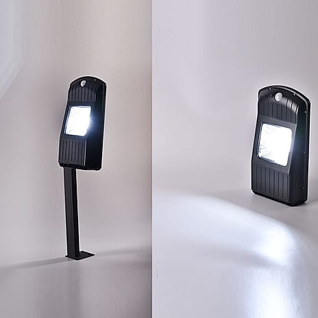 Solar Lamp with Sensor for Outdoor Use with (Battery 5000mAH Inc.) - Black