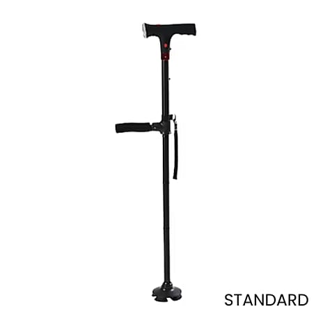 Smart Easy Up Cane With 2 Handle - Anti Slip Base (2xAAA,Not Included) - Black
