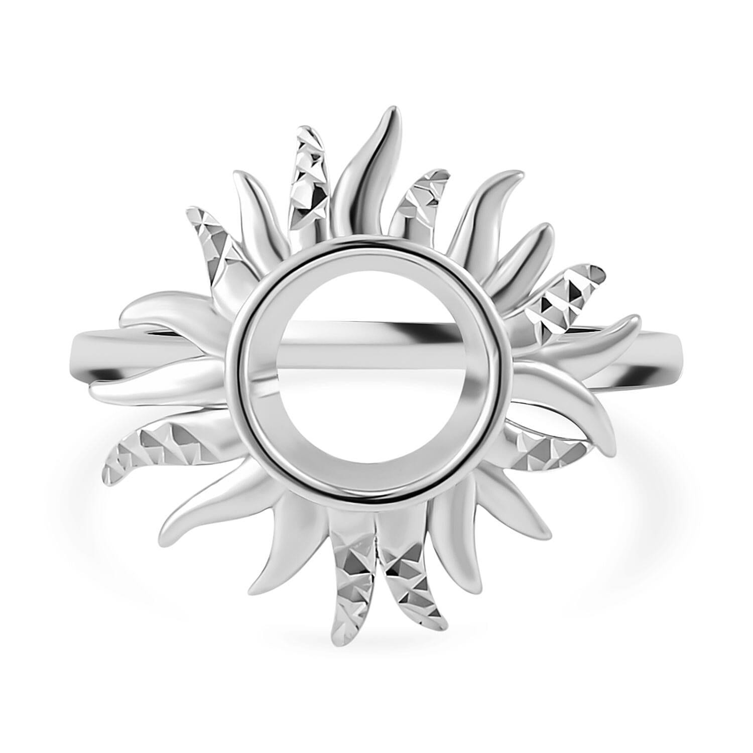 Lucy Q Flame Collection - Rhodium Overlay Sterling Silver Ring