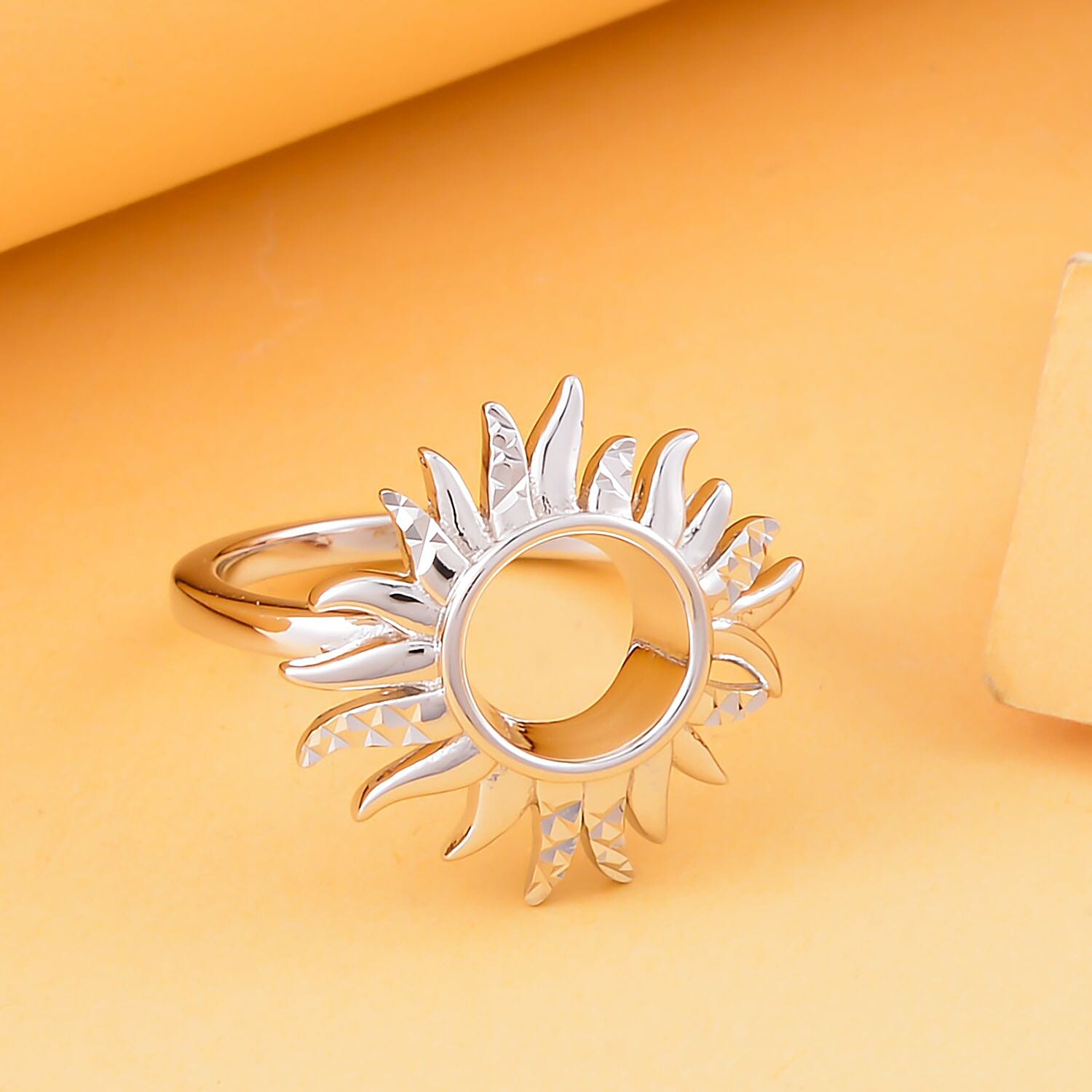 Lucy Q Flame Collection - Rhodium Overlay Sterling Silver Ring