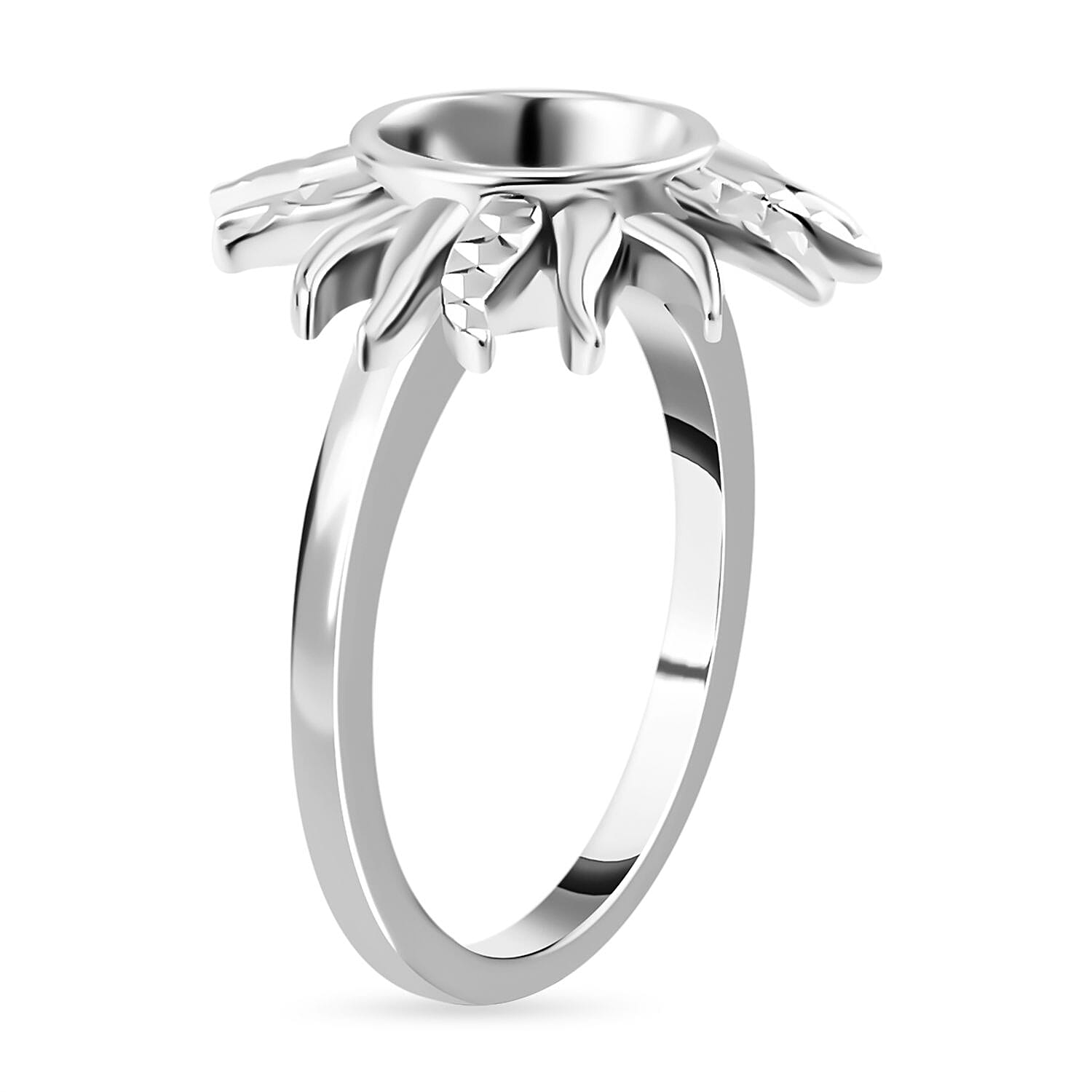 Lucy Q Flame Collection - Rhodium Overlay Sterling Silver Ring