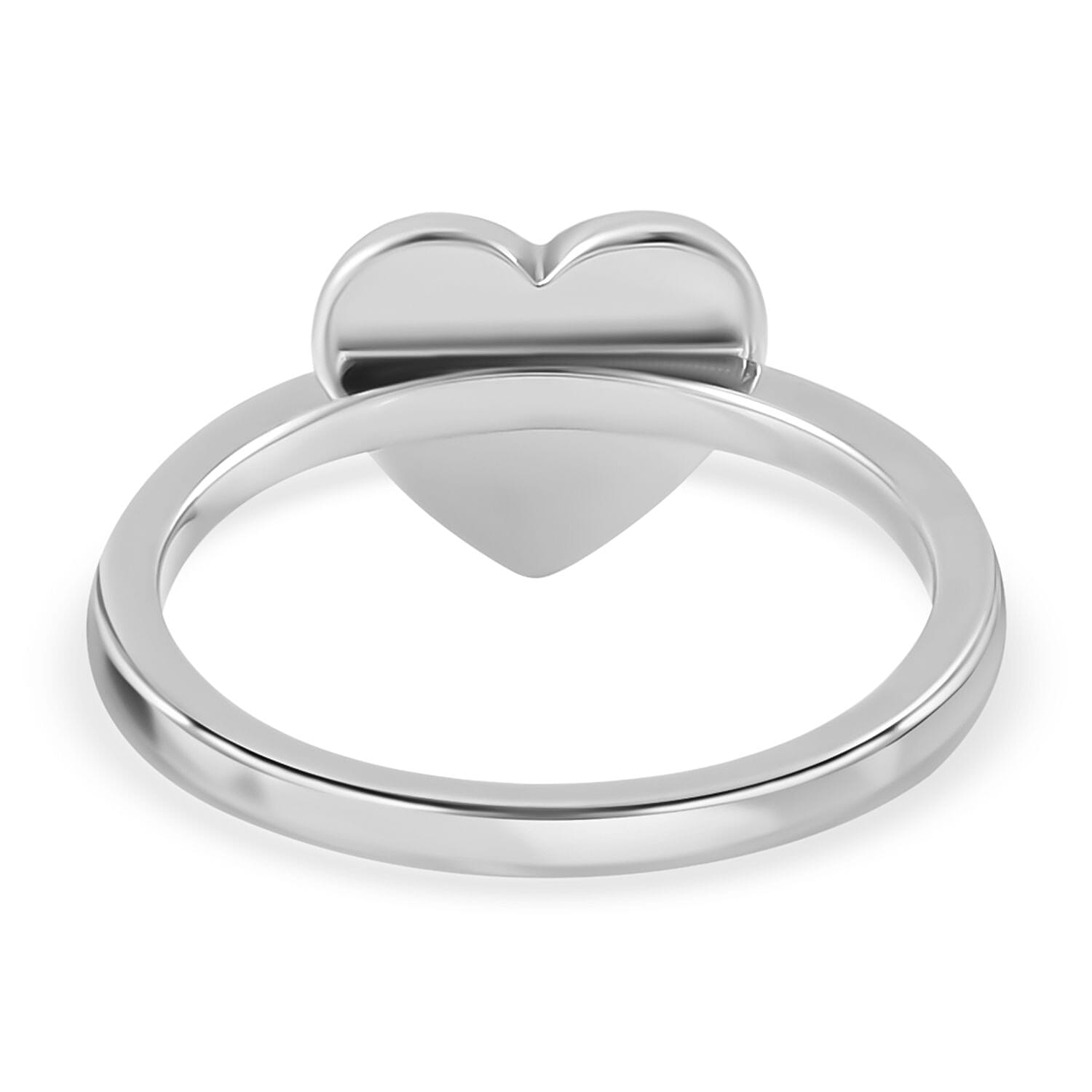 Lucy Q Melting Heart Collection - Rhodium Overlay Sterling Silver Ring