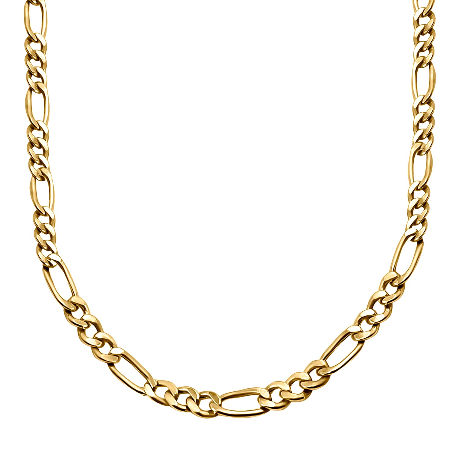 Closeout Deal - 9K Yellow Gold Figaro Chain (Size - 24) with Spring Ring Clasp