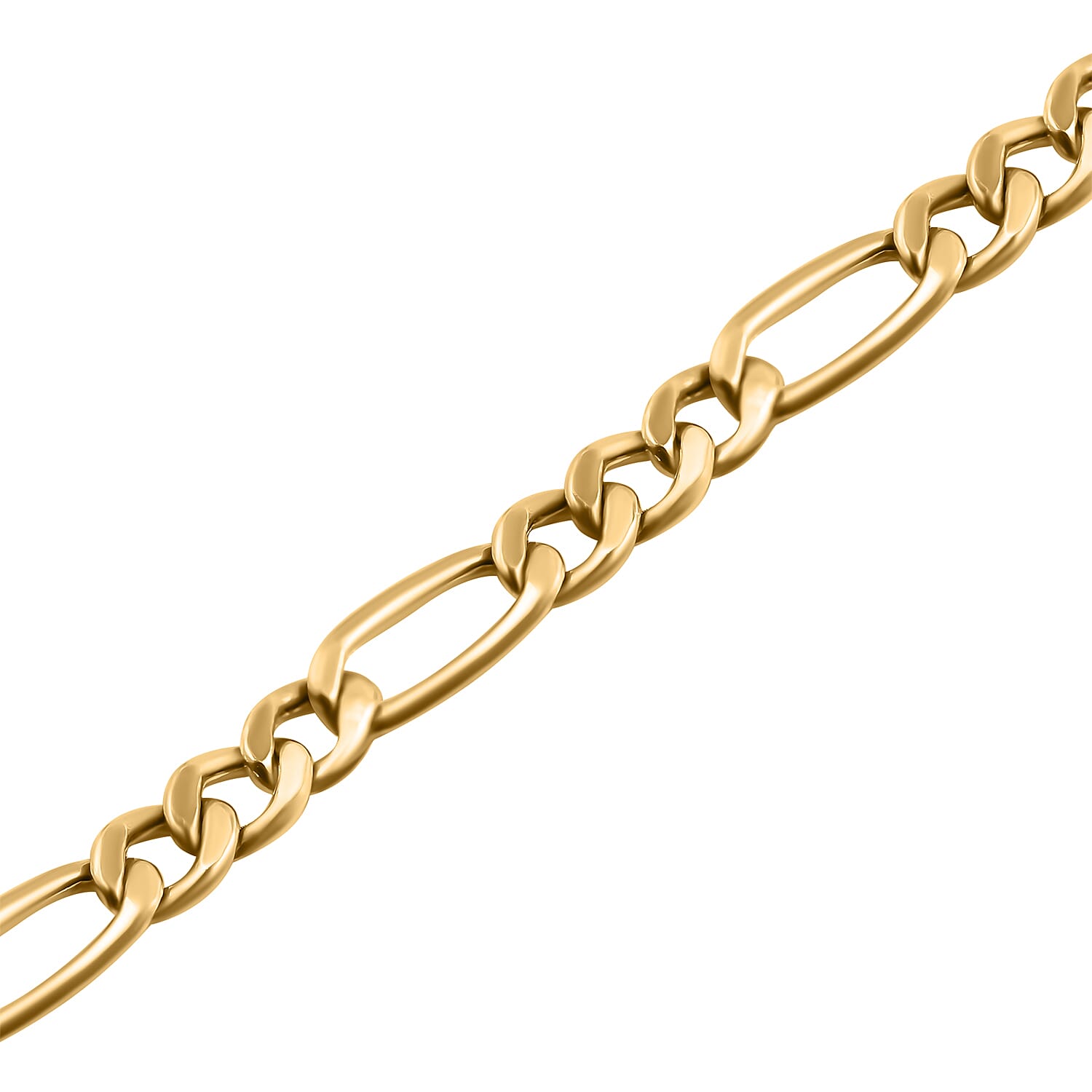 Closeout Deal - 9K Yellow Gold Figaro Chain (Size - 24) with Spring Ring Clasp