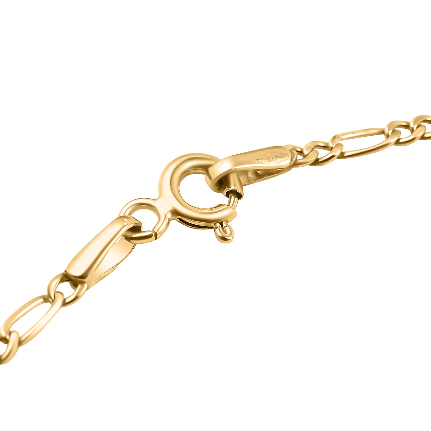 Closeout Deal - 9K Yellow Gold Figaro Chain (Size - 24) with Spring Ring Clasp