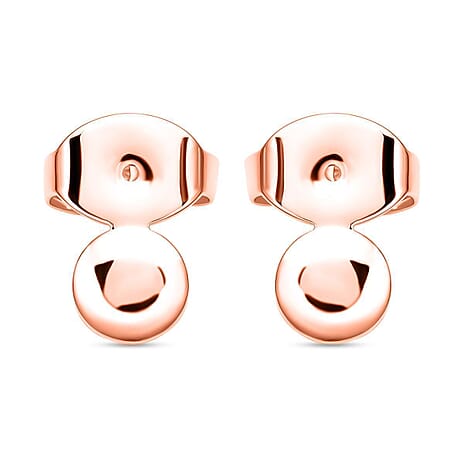 Sterling Silver Push Back Earring Lifting Backs in Rose Gold Plated