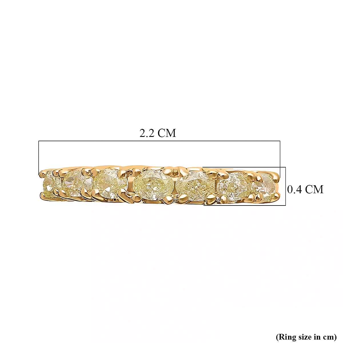 One Time Deal- 14K Yellow Gold SGL Certified Natural Intense Yellow Diamond (I1-I2) Ring 1.00 Ct.