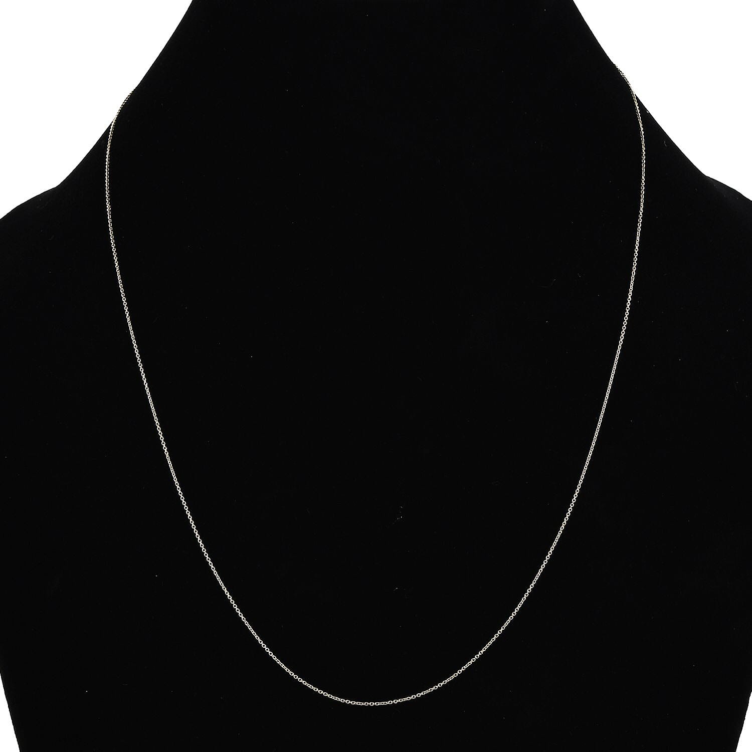 9K Yellow Gold Rolo Chain Necklace (Size - 20)