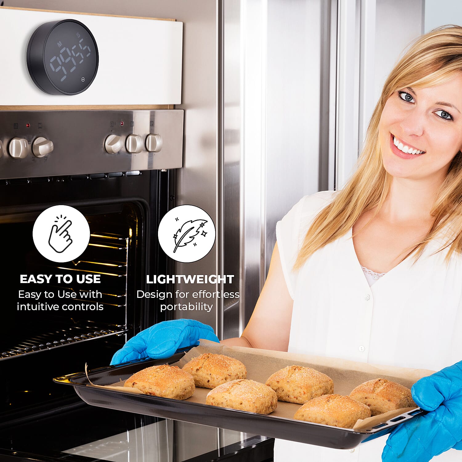 Electric Timers Large Magnetic LED Display Clock