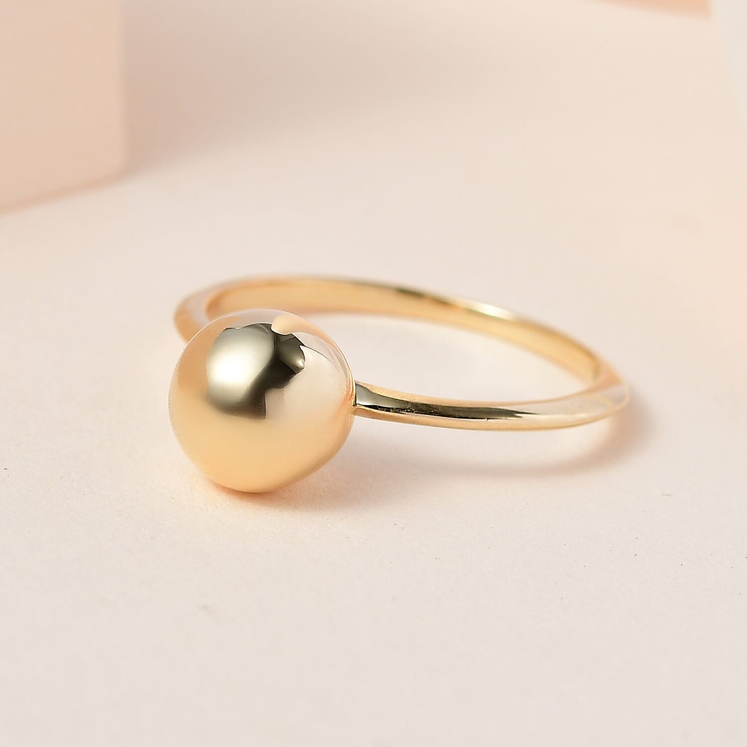 Designer Inspired 9K Yellow Gold Ball Ring
