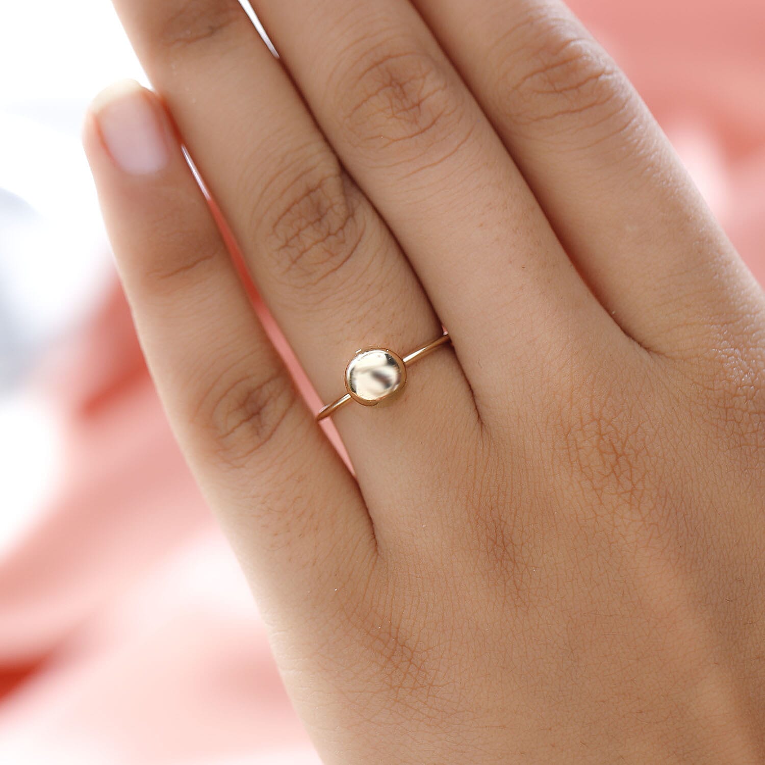 Designer Inspired 9K Yellow Gold Ball Ring