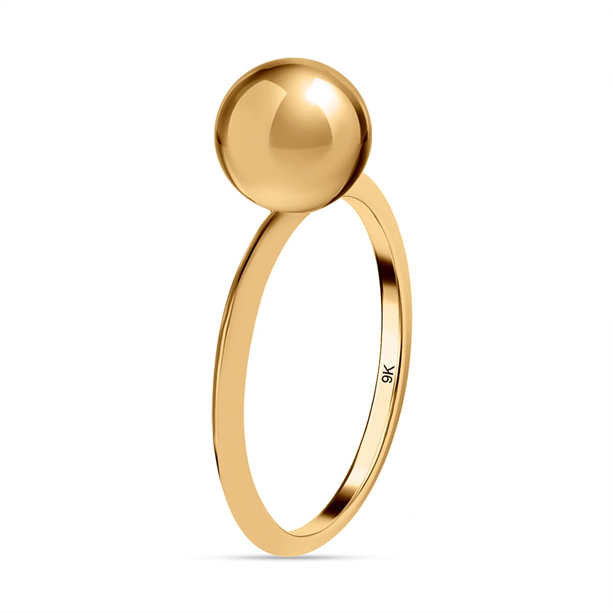 Designer Inspired 9K Yellow Gold Ball Ring