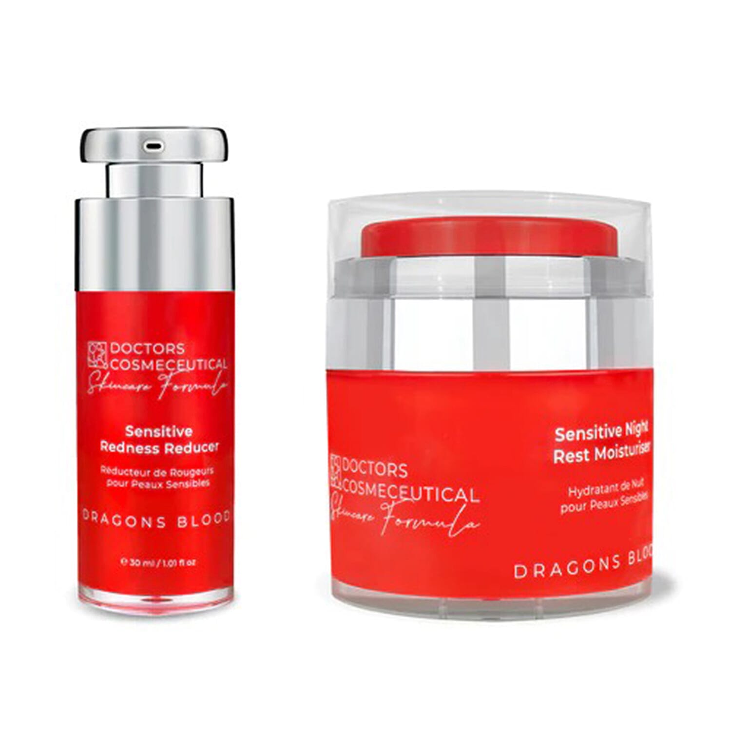 Doctors Formula - Dragons Blood Night Moisturiser With Free Redness Reducer Serum