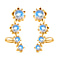 Moon Glow Stone Earrings in 18K Yellow Gold Plated Sterling Silver 2.44 Ct.
