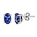 9K White Gold Tanzanite Stud Earrings 1.35 Ct