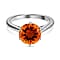 Serra Gaucha Citrine and Moissanite Ring in Sterling Silver