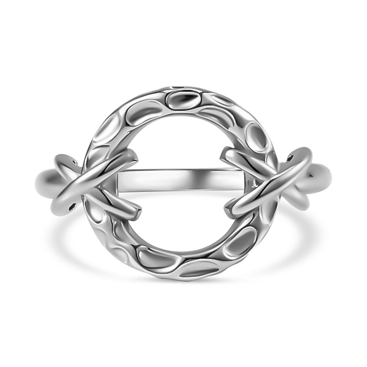 Rachel Galley Kiss Collection - Rhodium Overlay Sterling Silver Ring