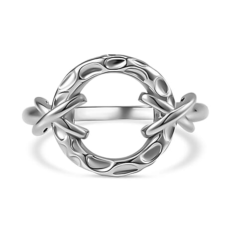Rachel Galley Kiss Collection - Rhodium Overlay Sterling Silver Ring