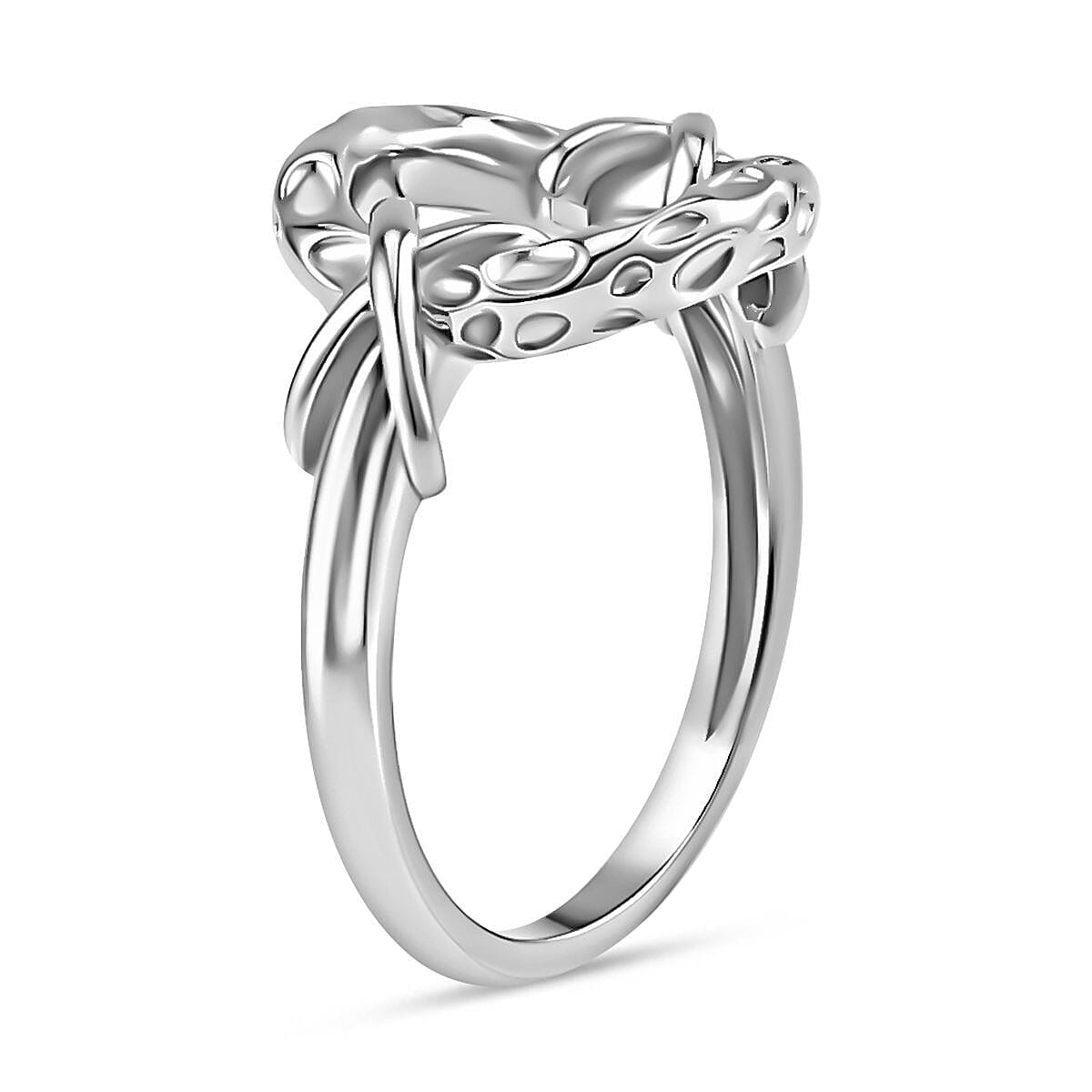 Rachel Galley Kiss Collection - Rhodium Overlay Sterling Silver Ring