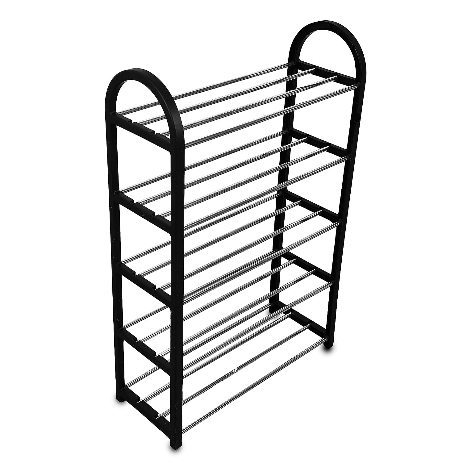 5 Tier Multipurpose Rack (Size 77x50x20 cm) - Black