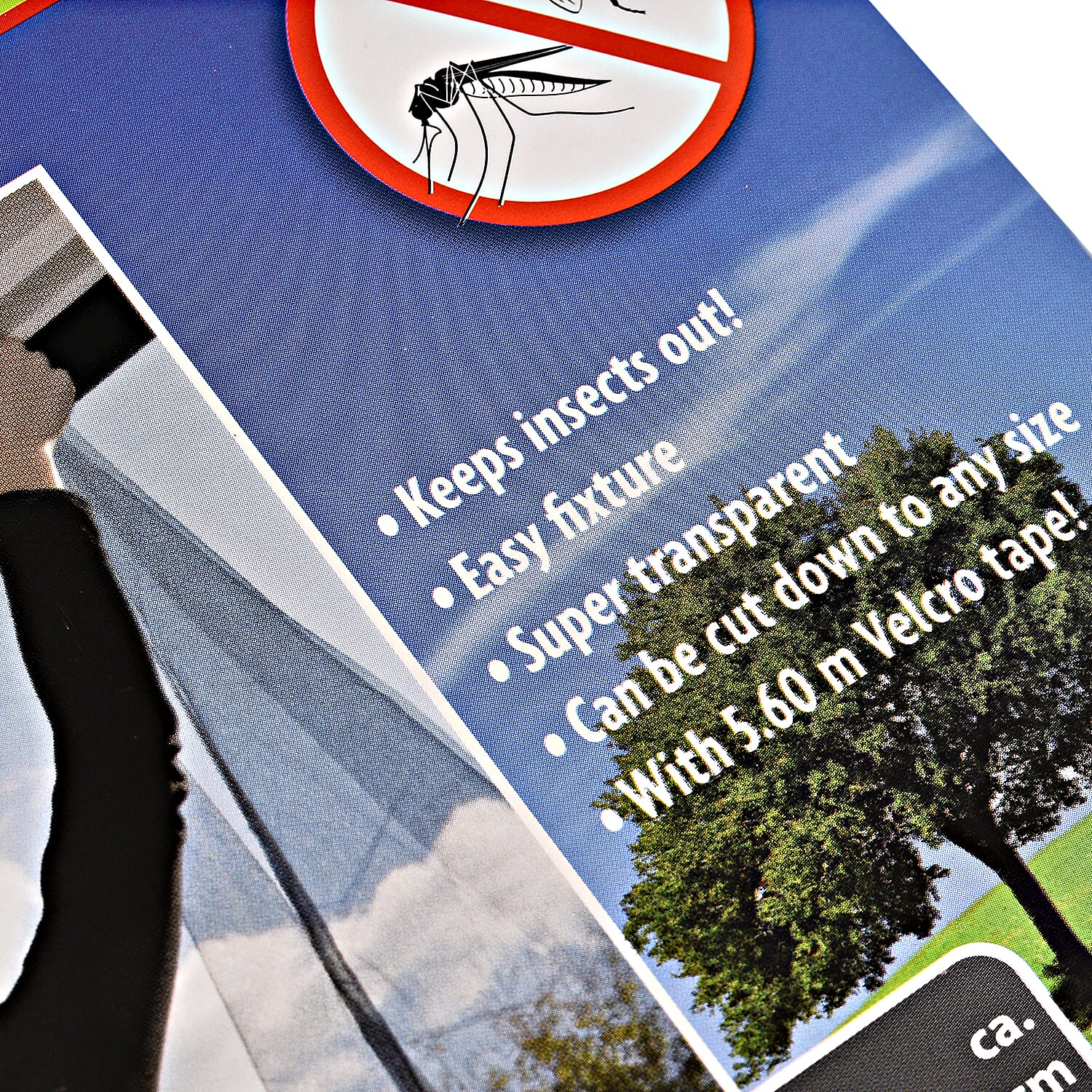 Pack of 4 - Net Mesh Screen for Protection from Mosquito (Size 150x130 cm) - Black