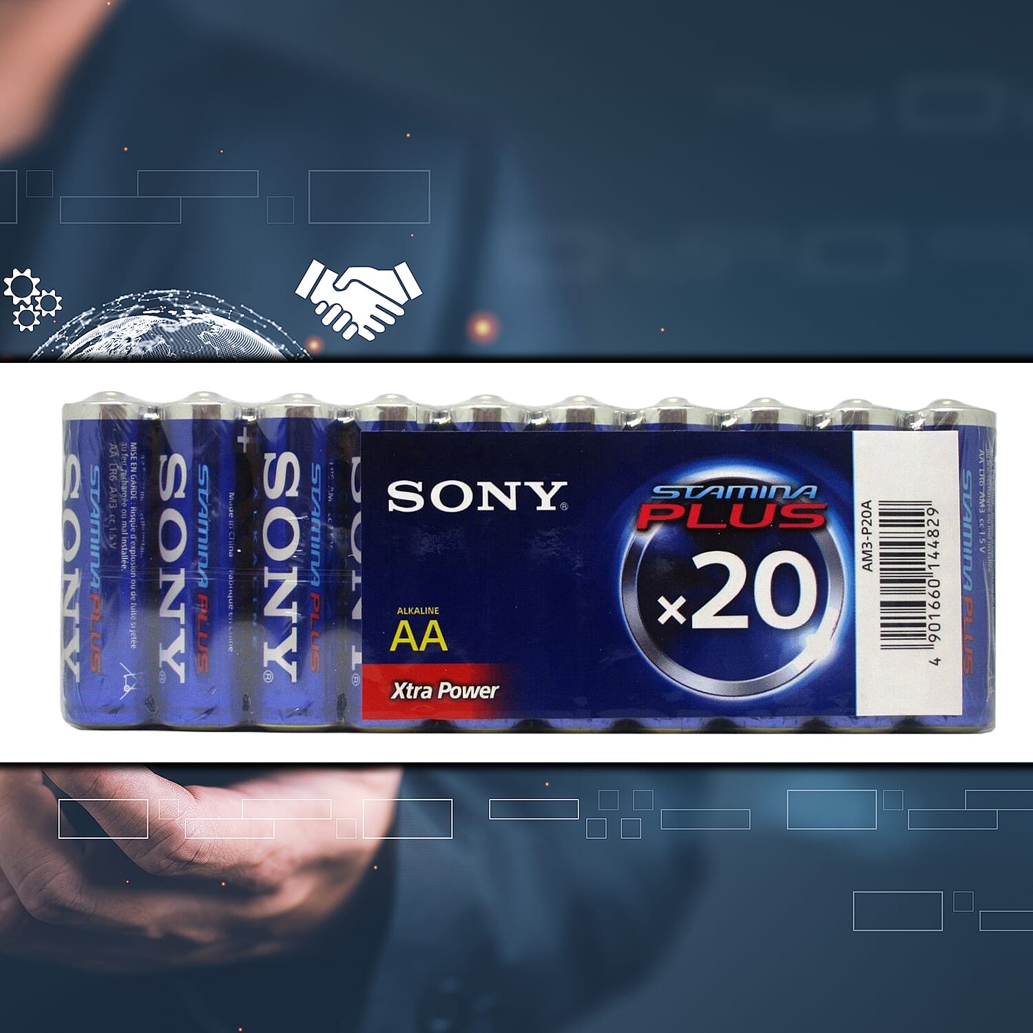 VALUE BUY - Set of 20 SONY AA Xtra Power Batteries (Use by Jan 2027)