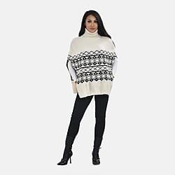 TAMSY Roll Neck Sleeveless Jumper