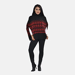 TAMSY Roll Neck Sleeveless Jumper