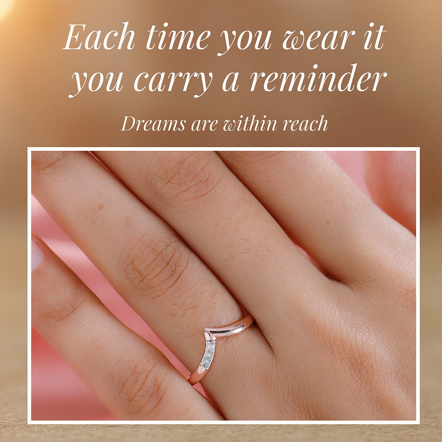 Diamond Wishbone Ring in Sterling Silver 0.051 Ct Diamond Wishbone Ring in Sterling Silver 0.051 Ct