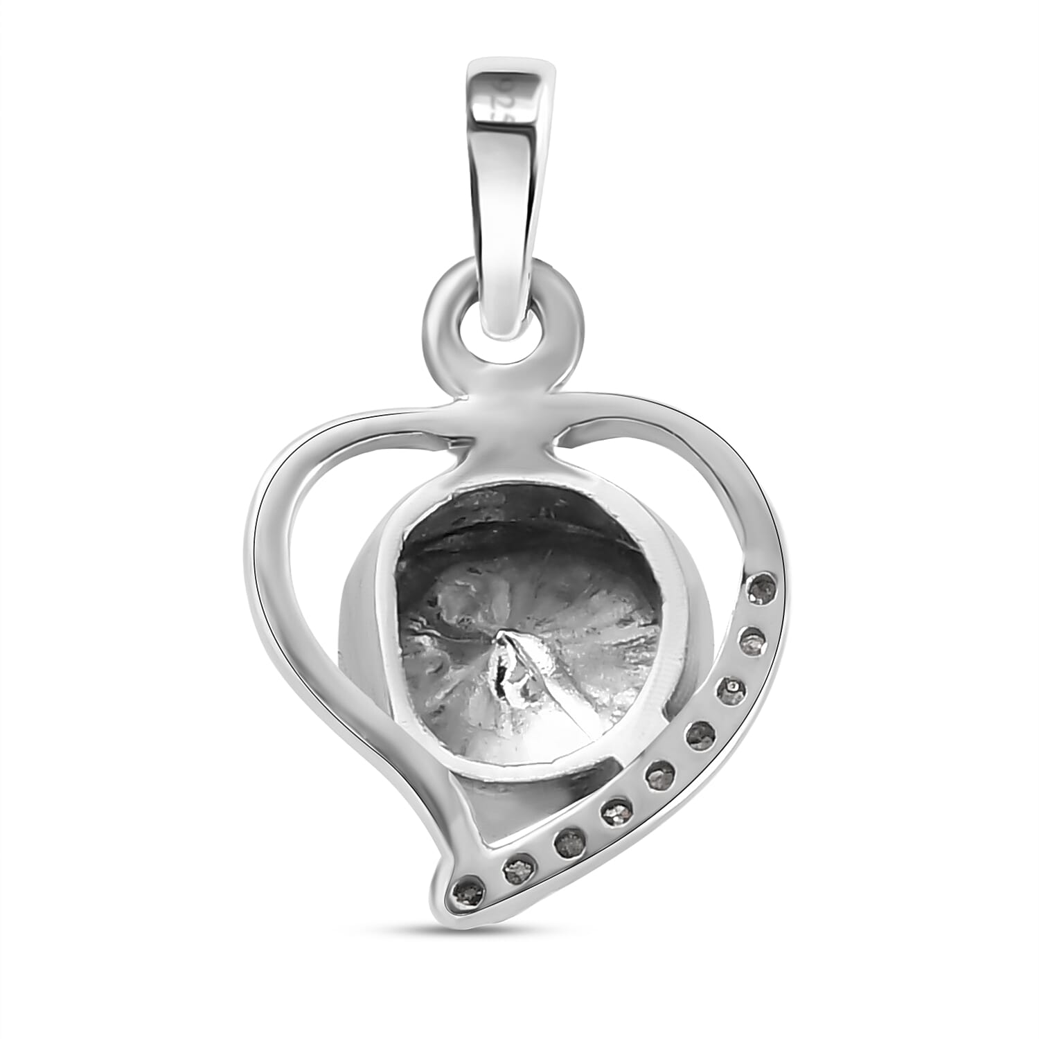 Artisan Crafted Polki Yellow Diamond and White Diamond Pendant in Platinum Overlay Sterling Silver 0.31 Ct.