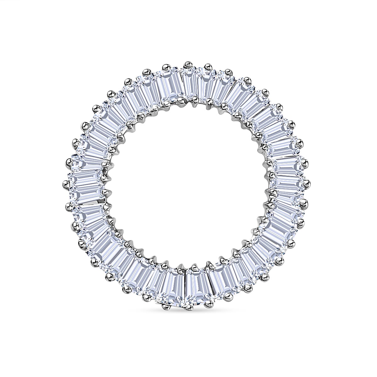 Biggest 5th Avenue Close Out- 950 Platinum IGI Certified Diamond (SI-G-H) Circle of Life Pendant 1.00 Ct.