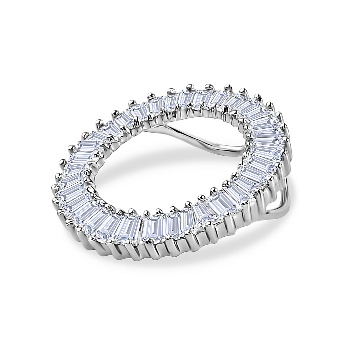 Biggest 5th Avenue Close Out- 950 Platinum IGI Certified Diamond (SI-G-H) Circle of Life Pendant 1.00 Ct.