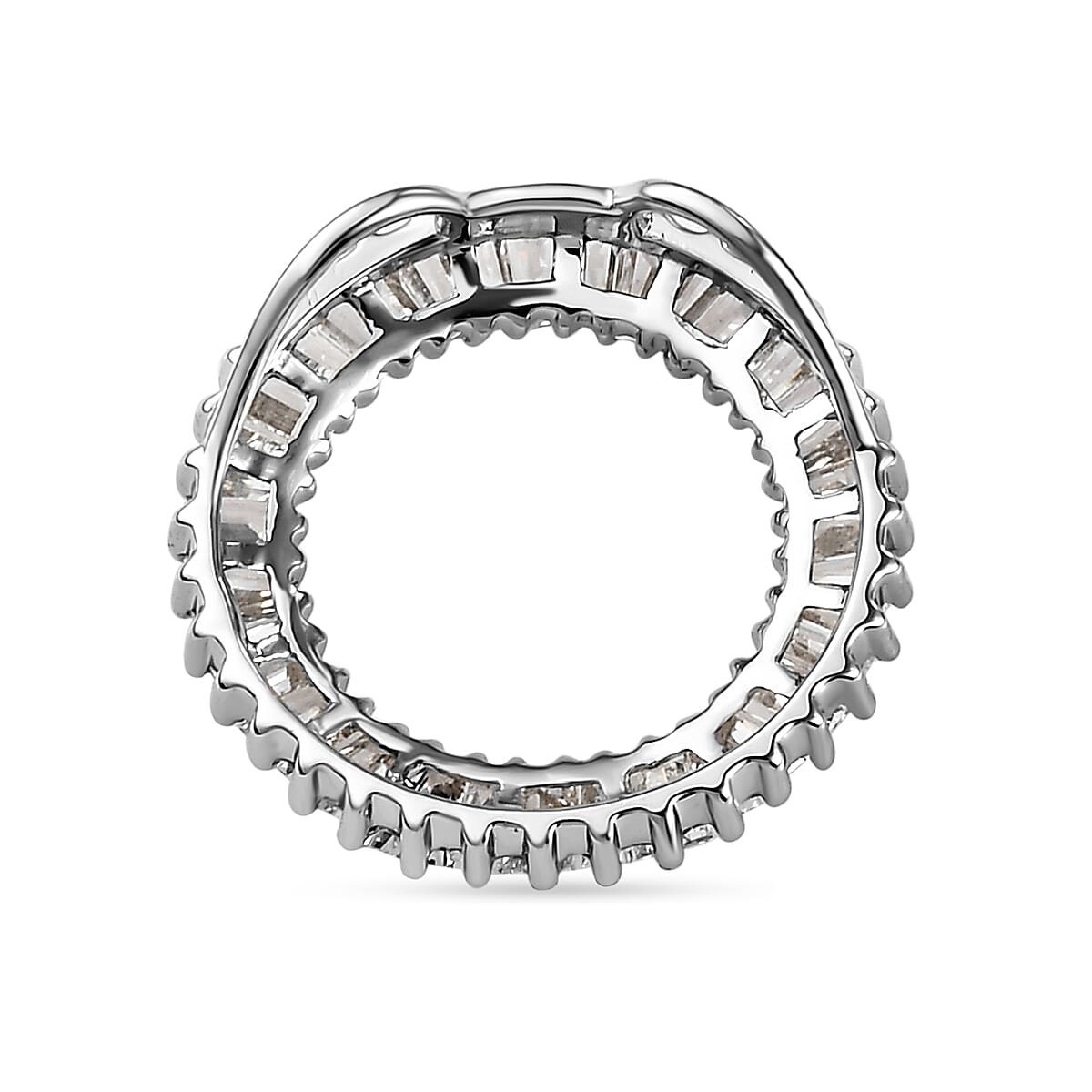 Biggest 5th Avenue Close Out- 950 Platinum IGI Certified Diamond (SI-G-H) Circle of Life Pendant 1.00 Ct.