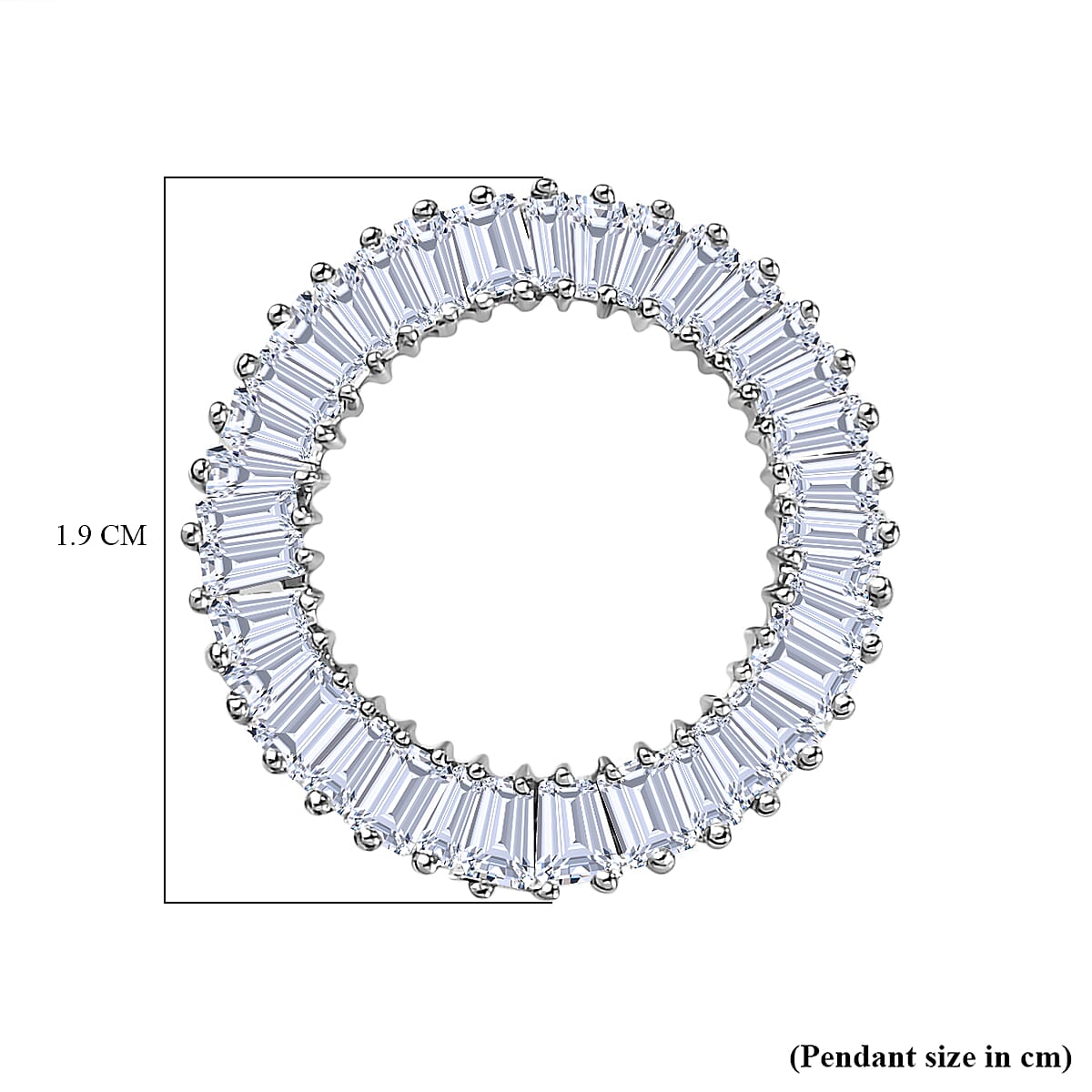 Biggest 5th Avenue Close Out- 950 Platinum IGI Certified Diamond (SI-G-H) Circle of Life Pendant 1.00 Ct.