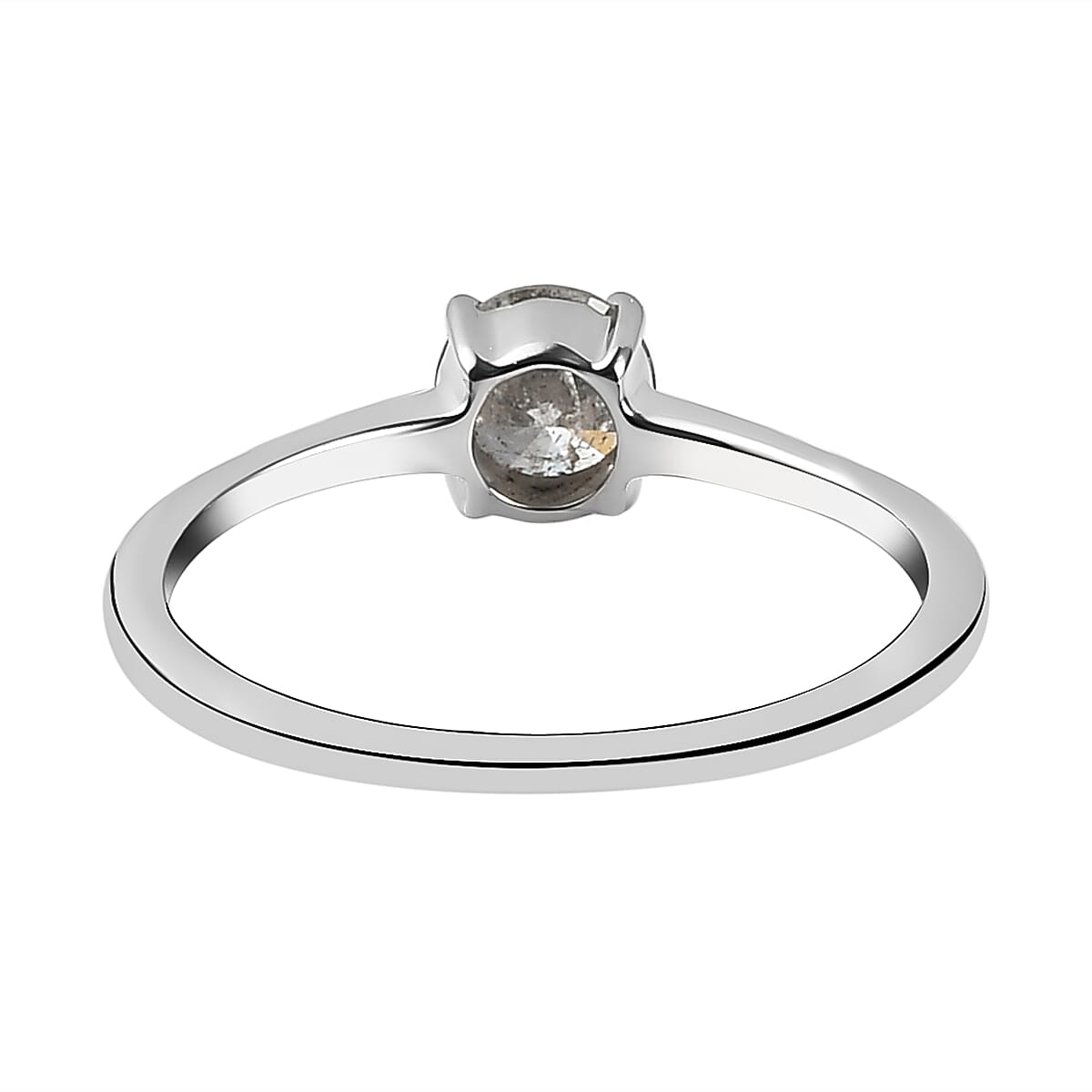 9K White Gold SGL Certified Diamond (G-H) Solitaire Ring 0.50 Ct.