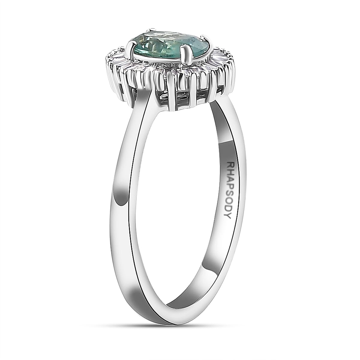 RHAPSODY 950 Platinum AAAA Alexandrite and Diamond (VS-E-F) Ring 1.00 Ct.