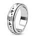 Stackable Heart Spinner Ring in Sterling Silver